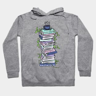 Pastel vine book stack Hoodie